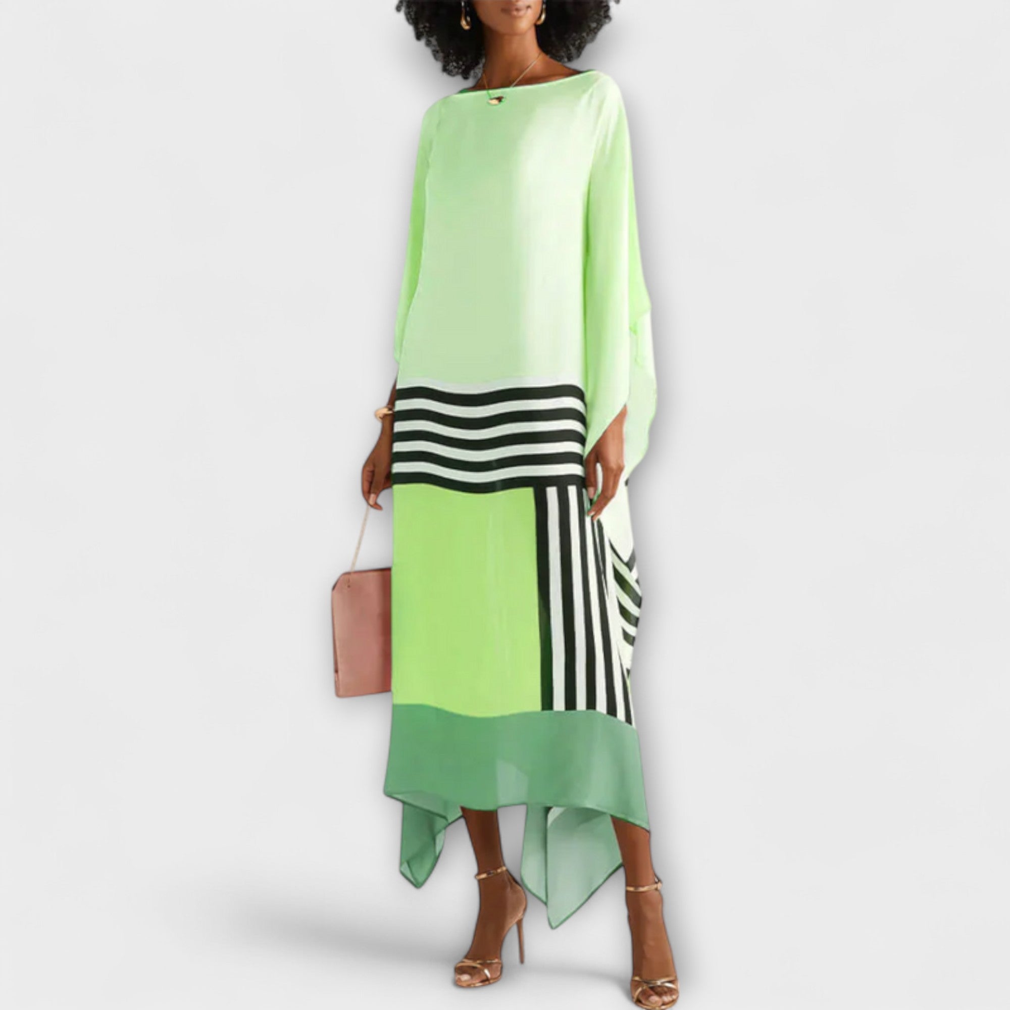 Elenora - Locker geschnittener geometrischer Kaftan