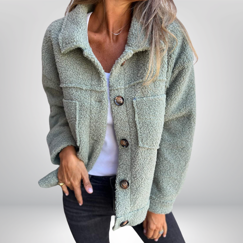 Diana | Kuschelige Strickjacke mit Knöpfen