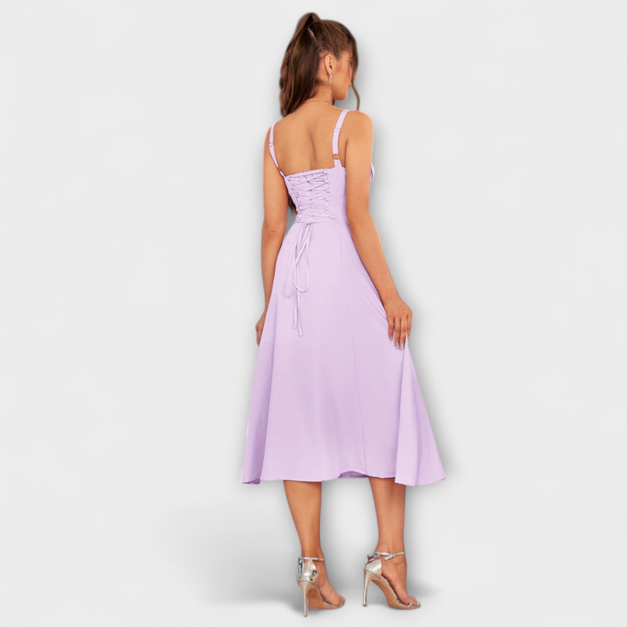 Hope - Rüschentop Kleid mit Schlitzdetail