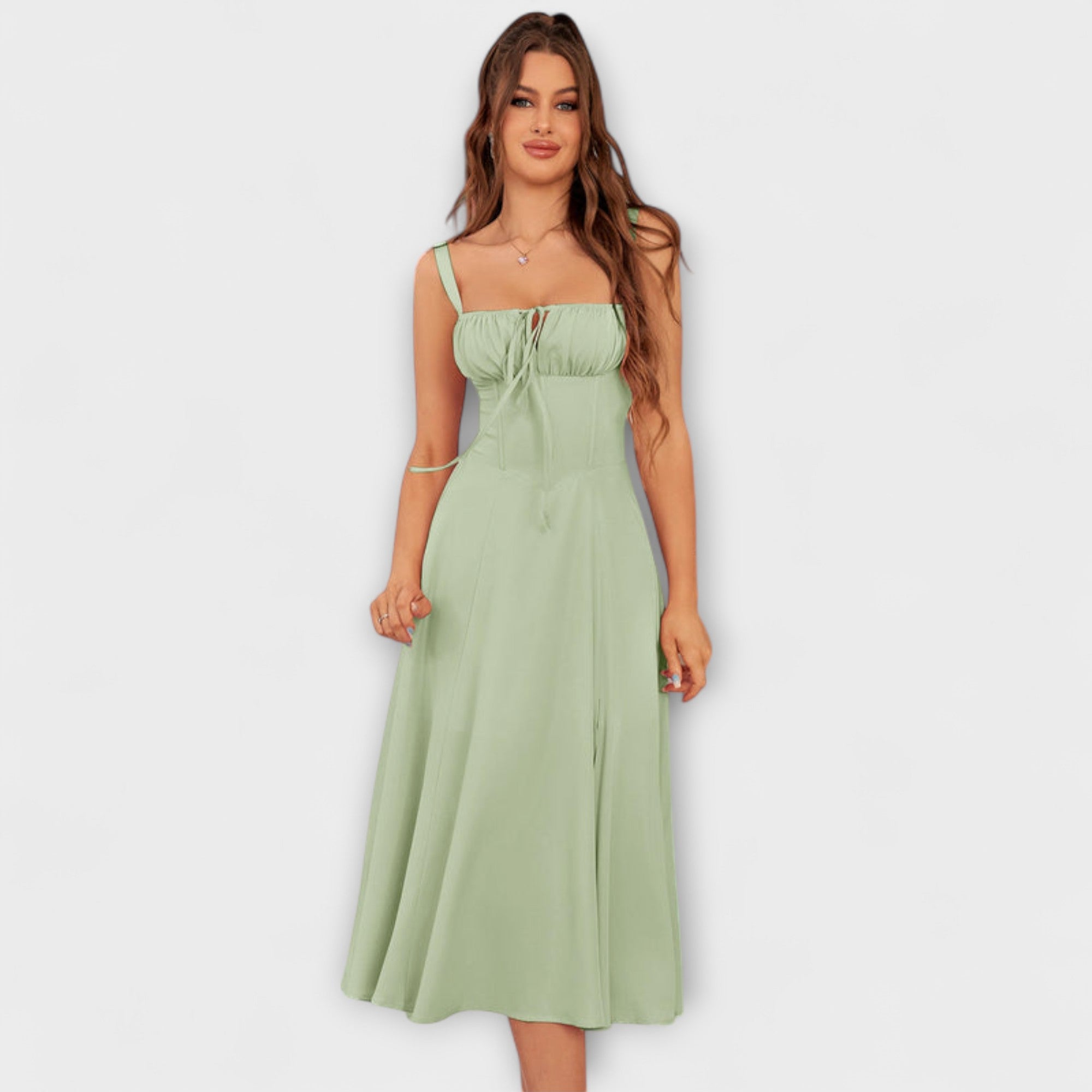 Hope - Rüschentop Kleid mit Schlitzdetail