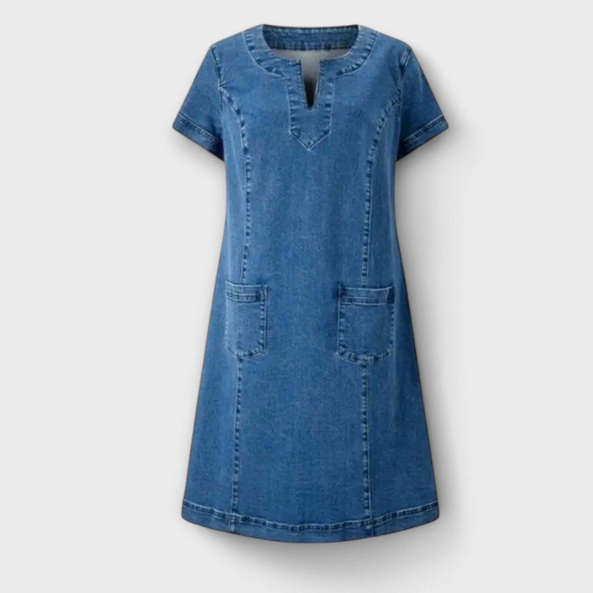 Mathea - Weiches Denim Kleid