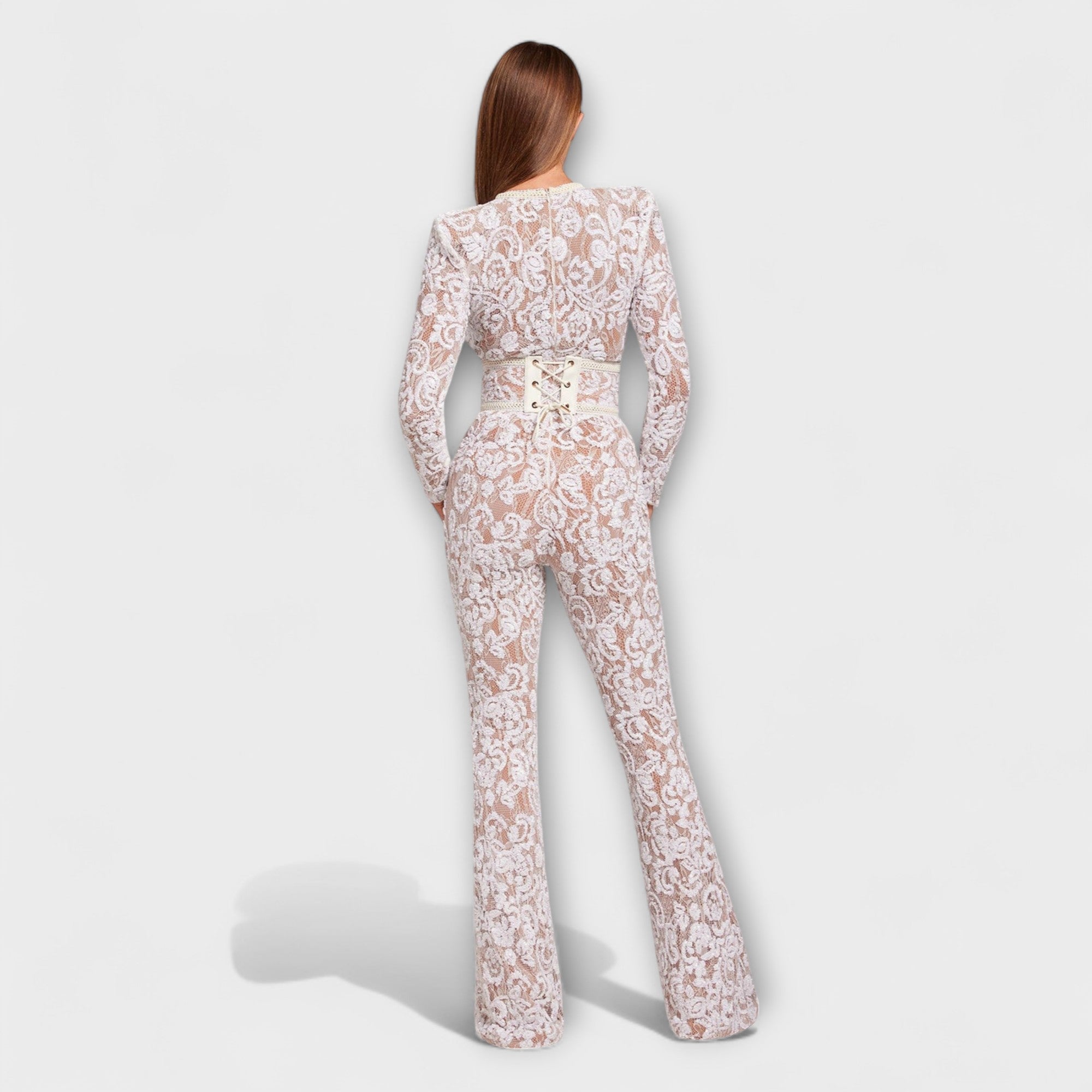 Theresia - Spitzen-Jumpsuit mit Korsett