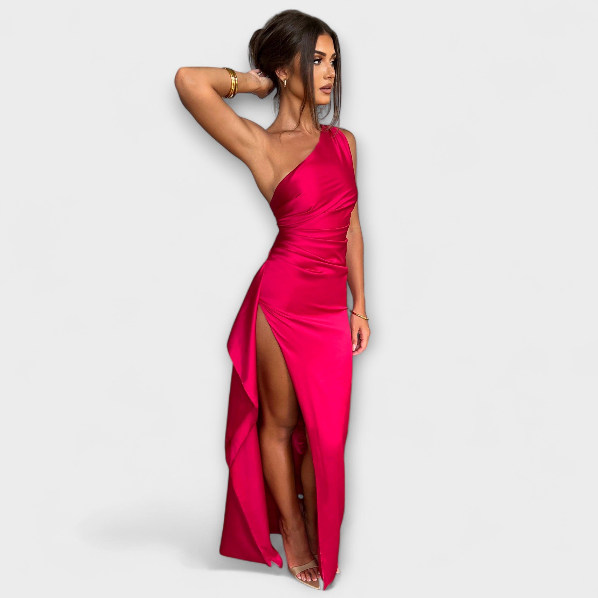 One Shoulder Maxikleid