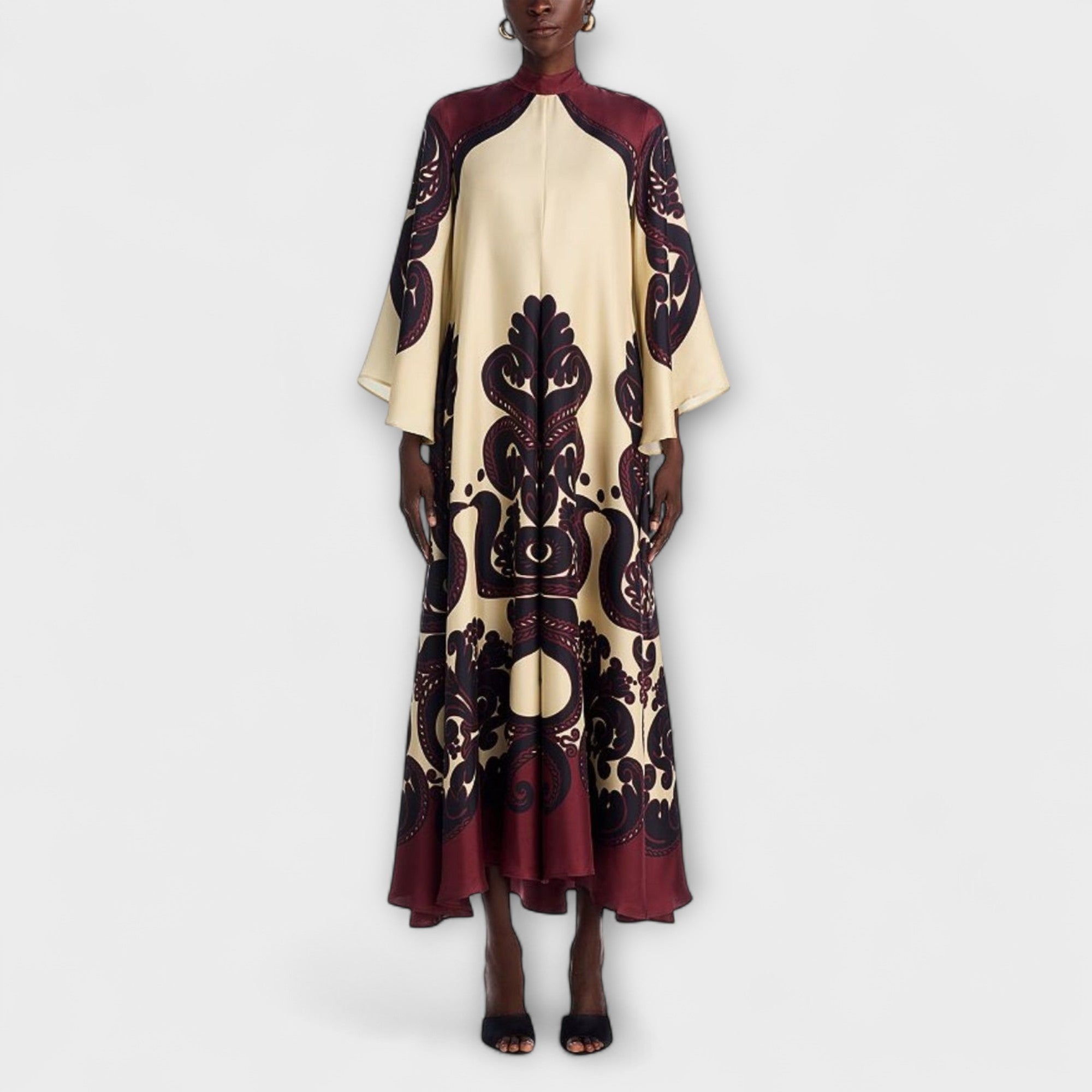 Lucy - Atemhaftes Grenadilla-Print Maxikleid für mühelose Eleganz