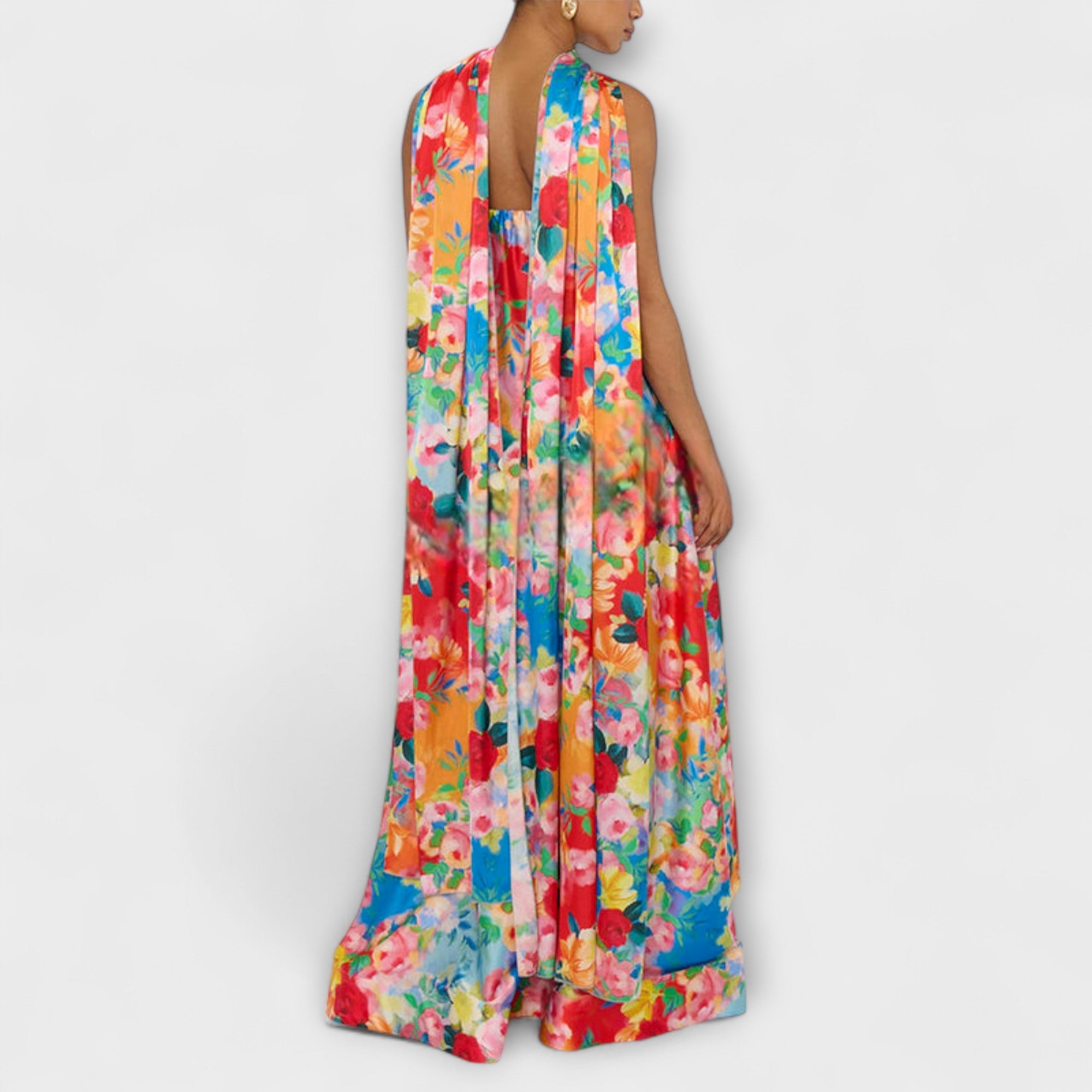 Harlow - Off-Shoulder Floral Maxi-Kleid