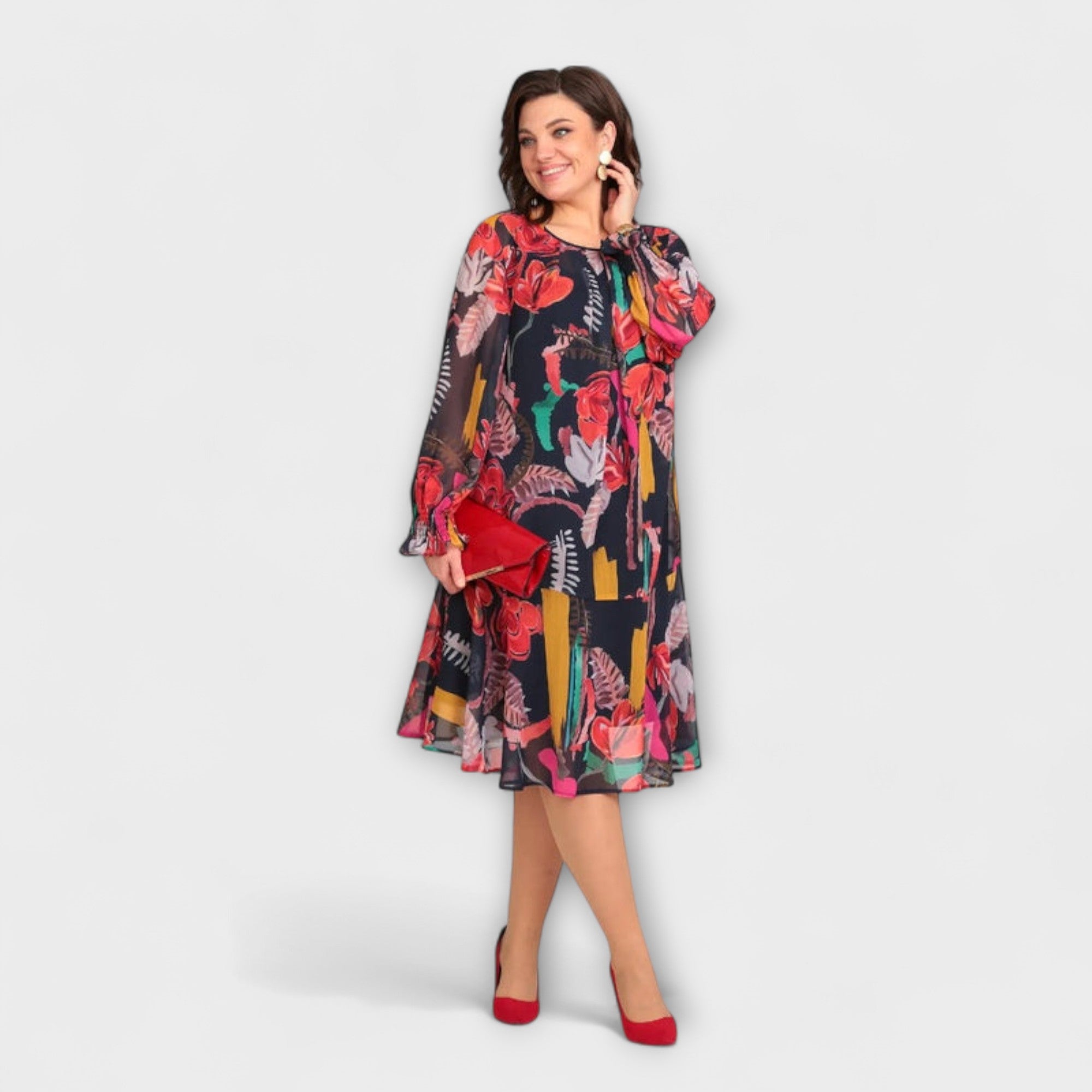 Caroline - Elegantes Plus-Size-Kleid für ultimativen Komfort
