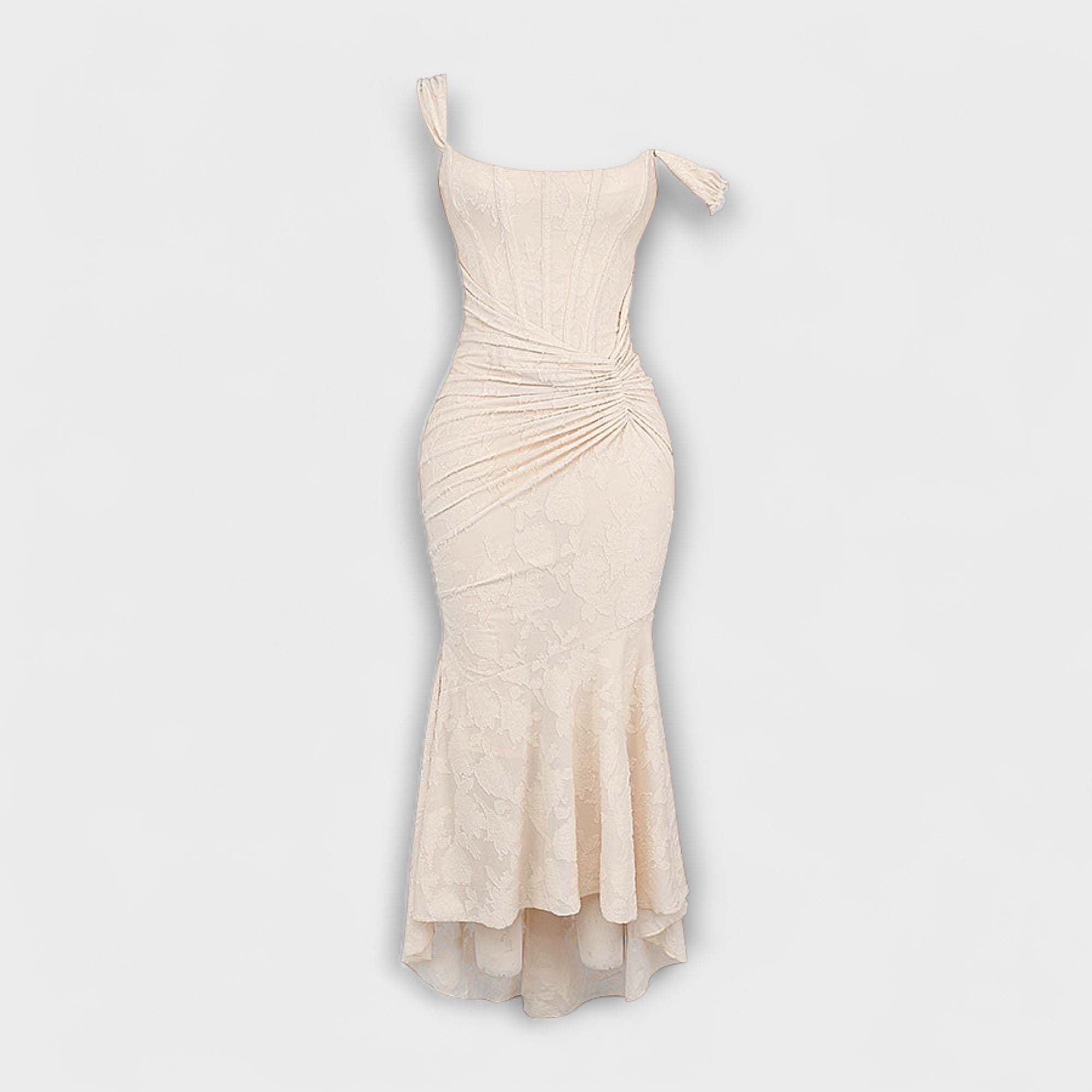 Renske - Langes Kleid mit Eleganten und Raffinierten Korsett