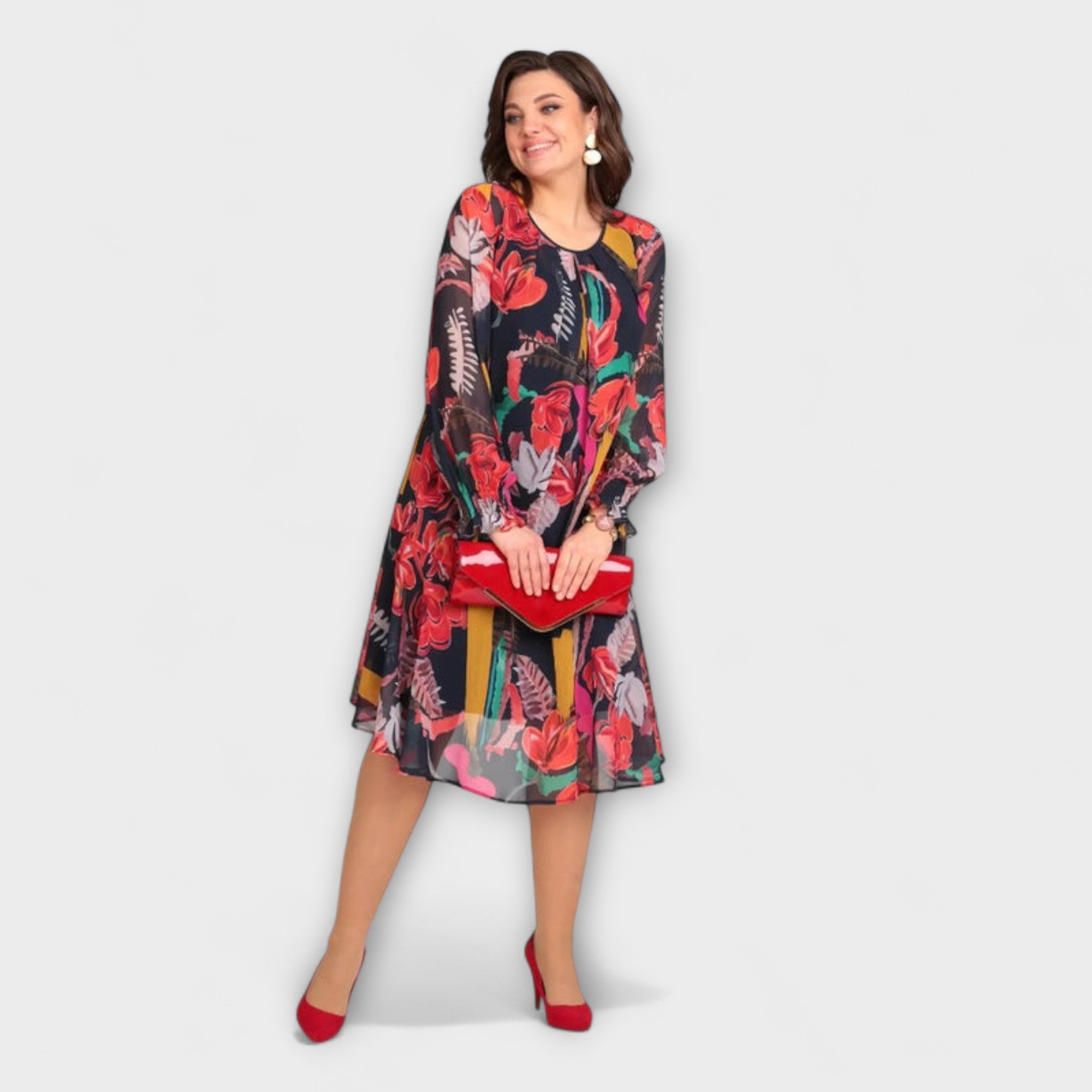 Caroline - Elegantes Plus-Size-Kleid für ultimativen Komfort