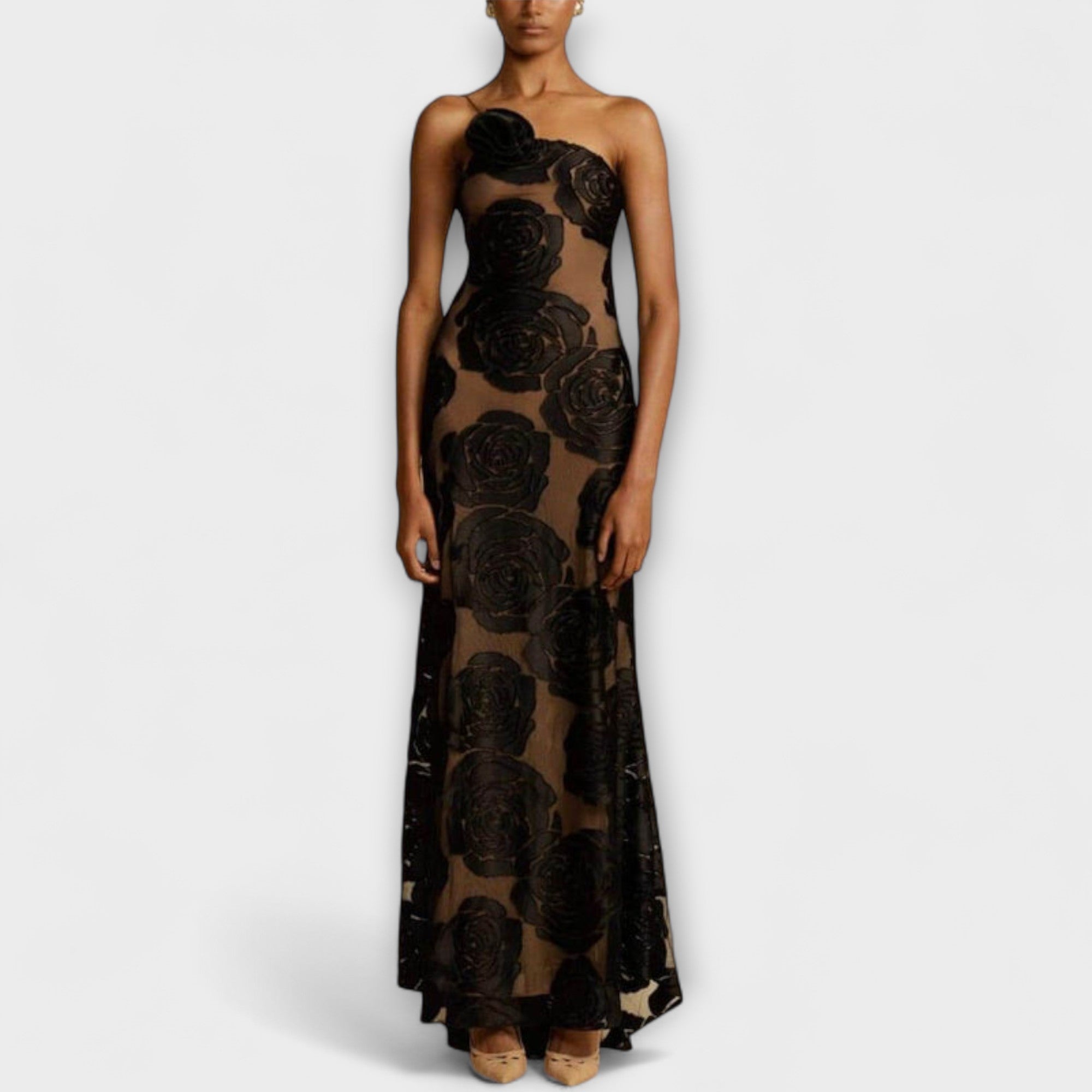 Sara - Florales Maxikleid