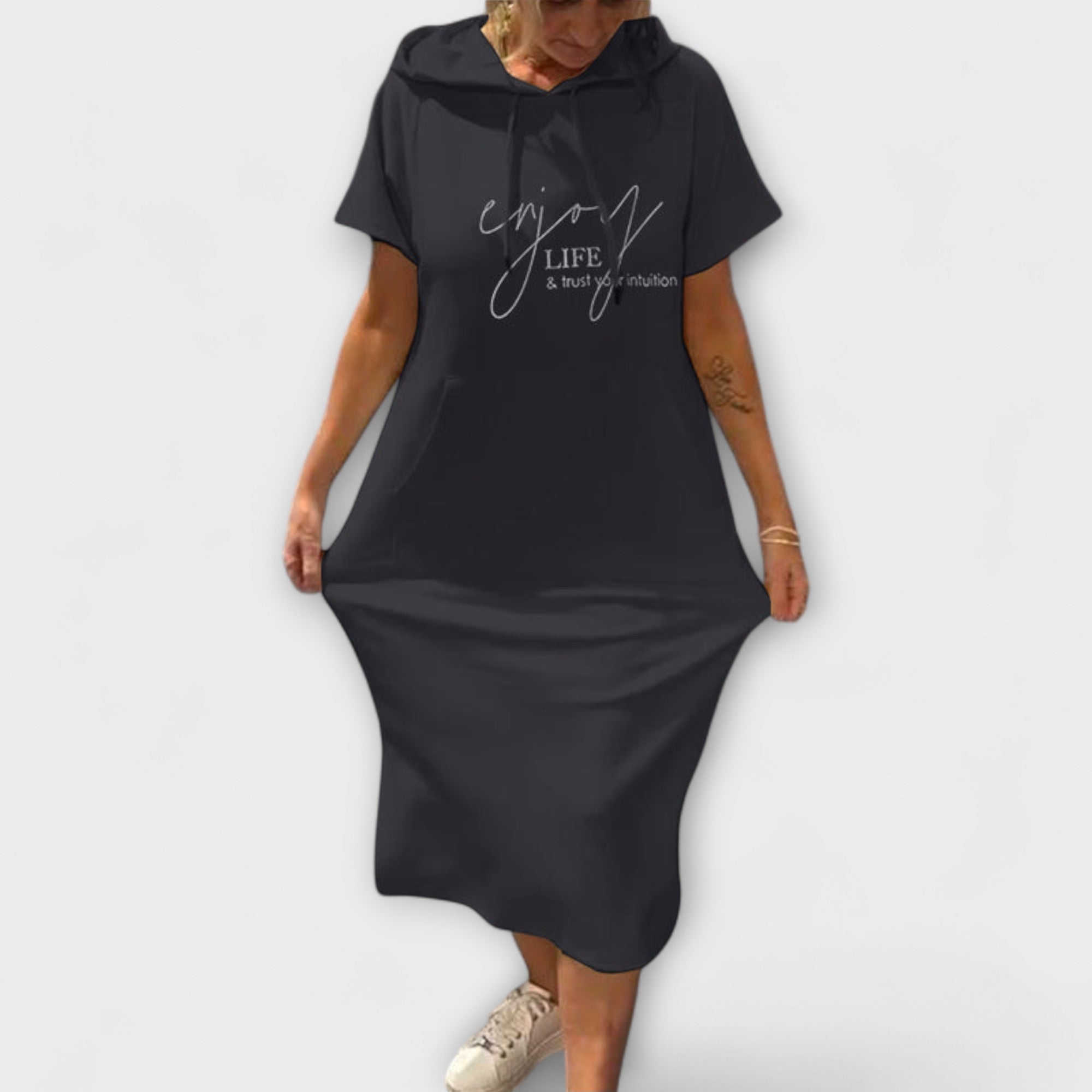 Daisy - Entspanntes Kapuzenkleid