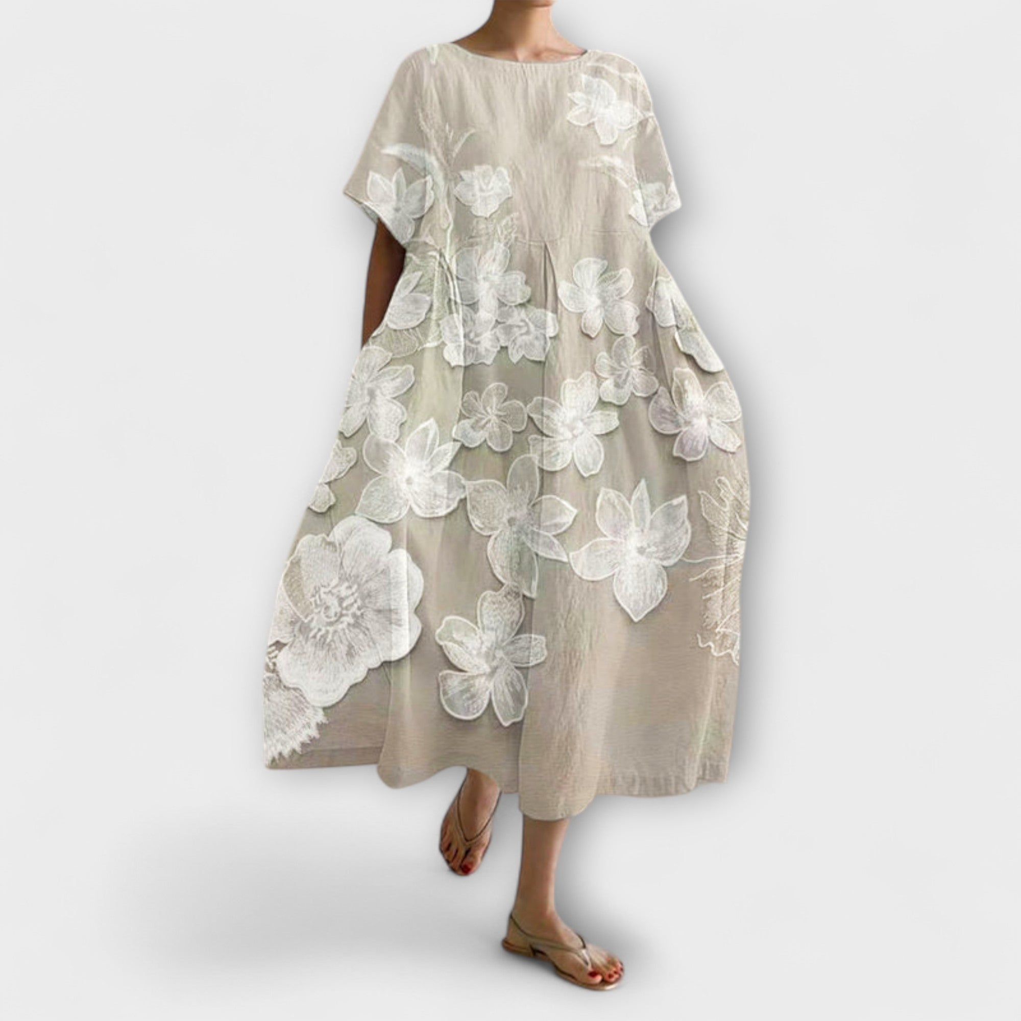 Olivia - Elegantes Kleid mit Blumenmuster