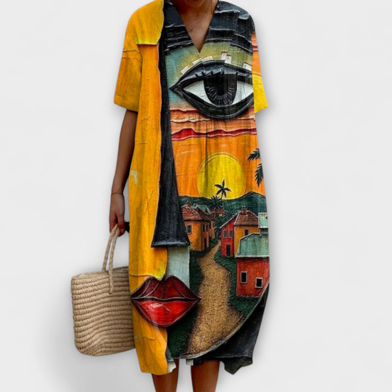 Ute – Luftiges Knielanges Sommerkleid