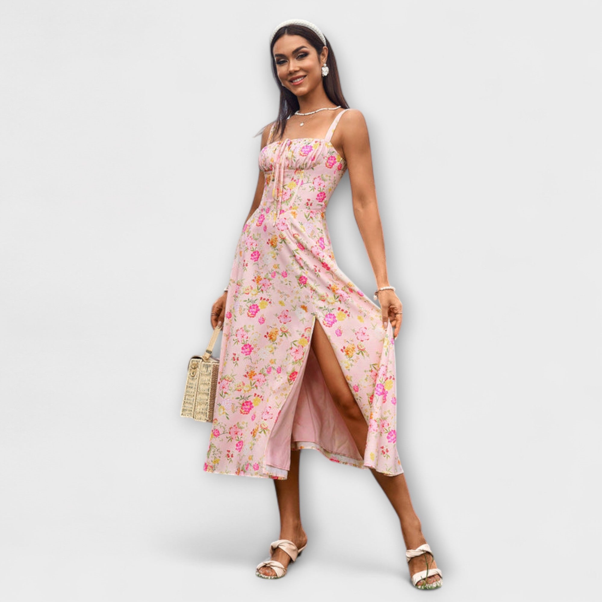 Hope - Rüschentop Kleid mit Schlitzdetail