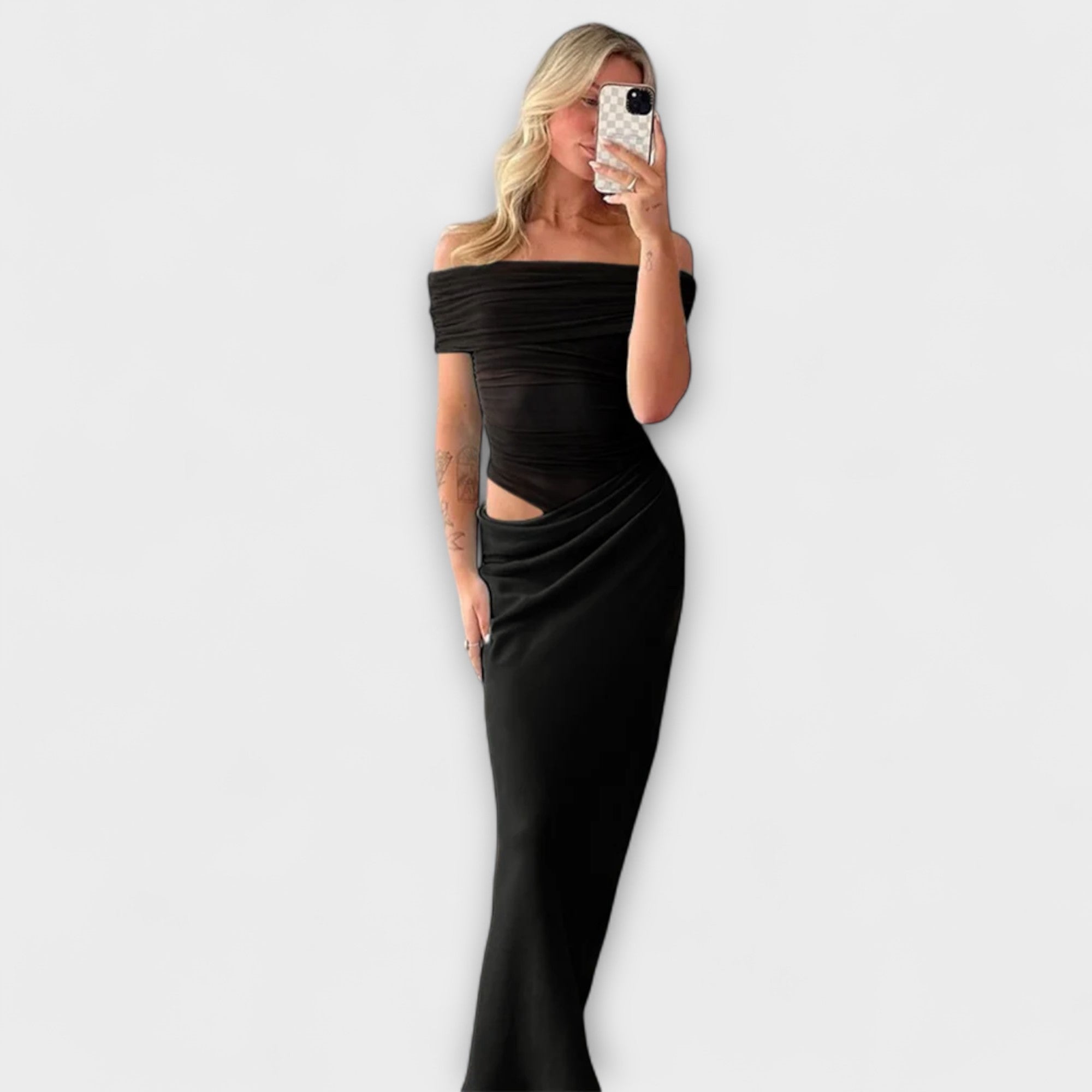 Puss - Rüschendes Unregelmäßiges Kleid