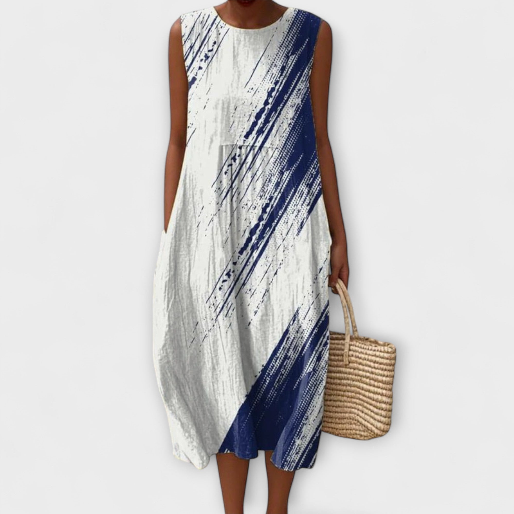 Elena - Alltags Midi Kleid