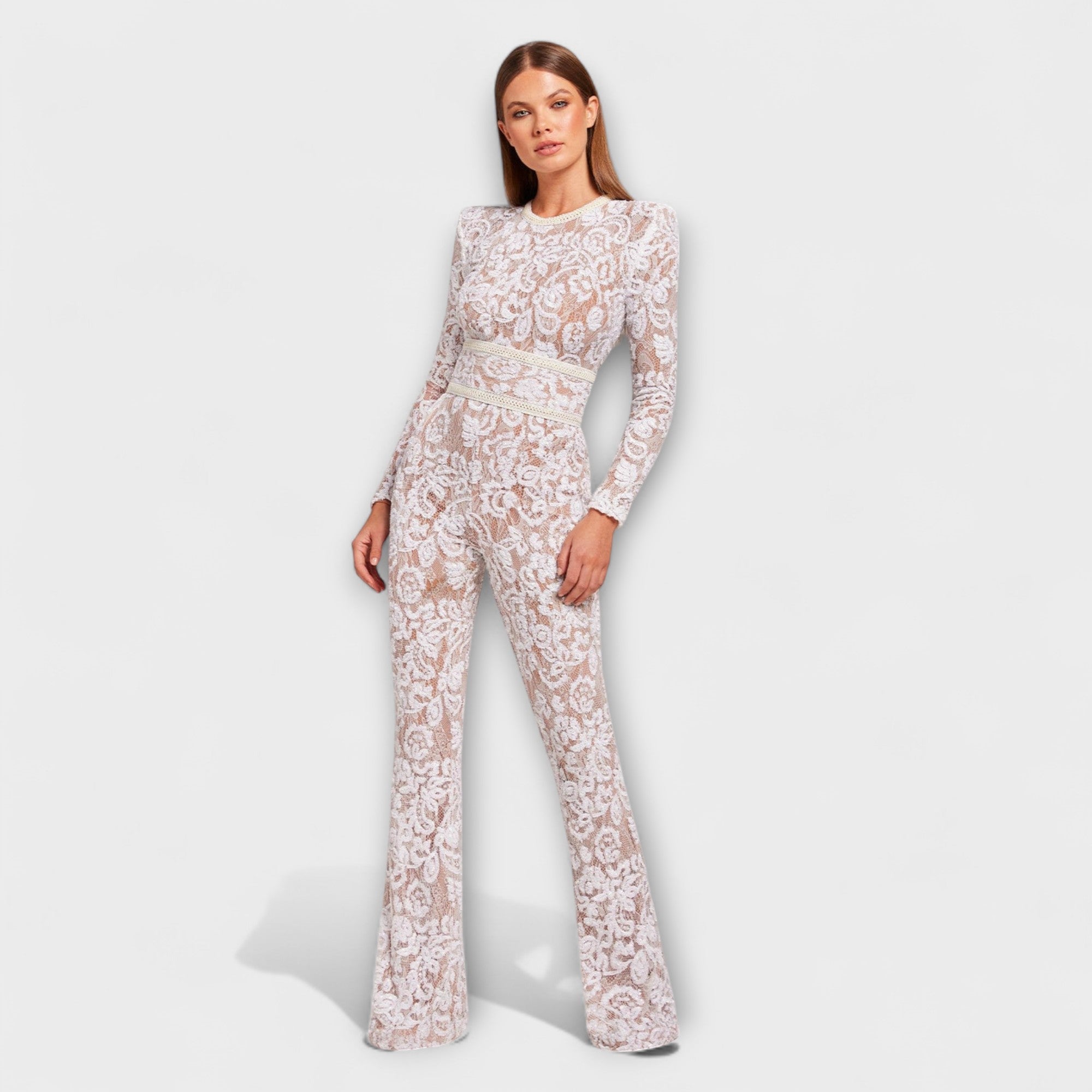 Theresia - Spitzen-Jumpsuit mit Korsett