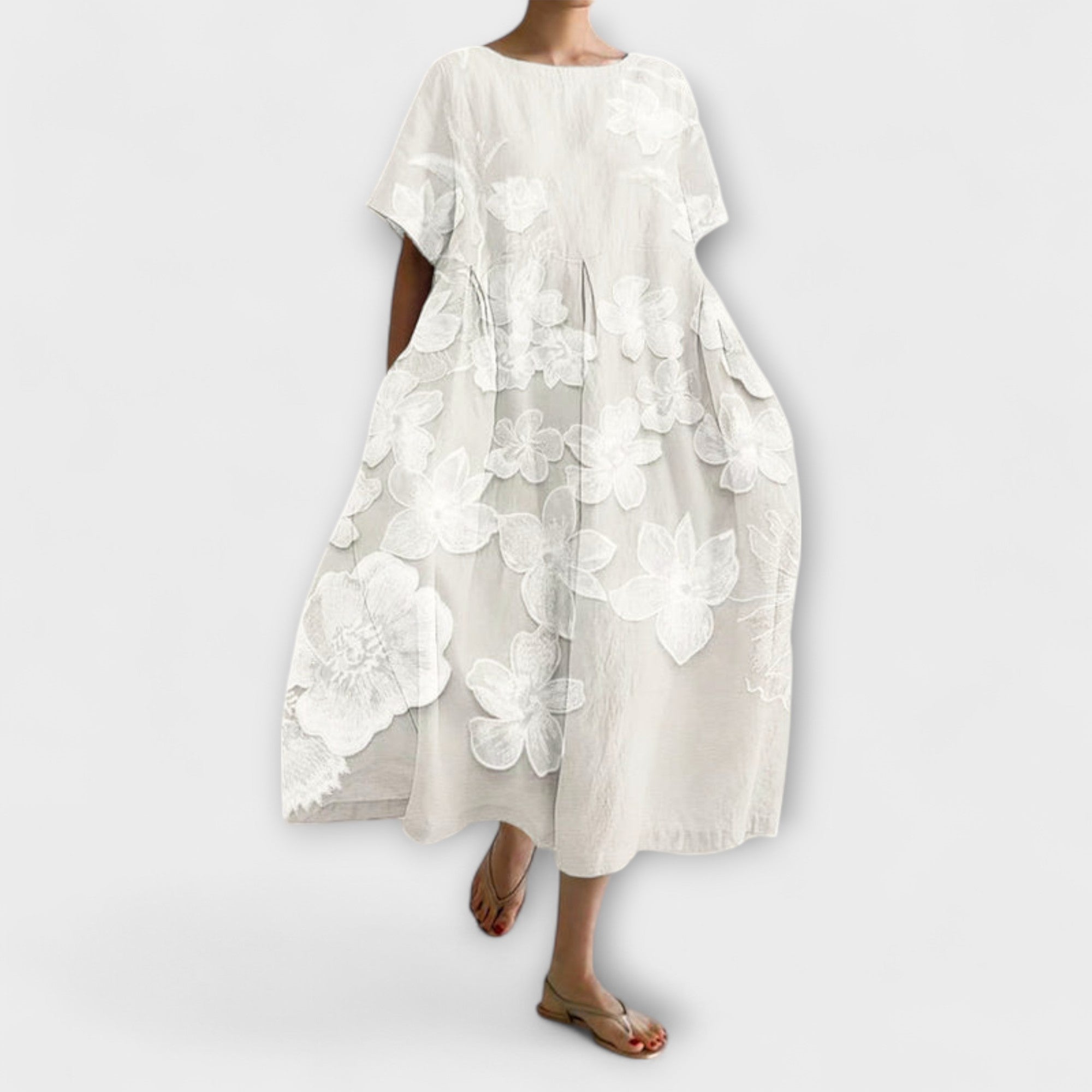 Olivia - Elegantes Kleid mit Blumenmuster